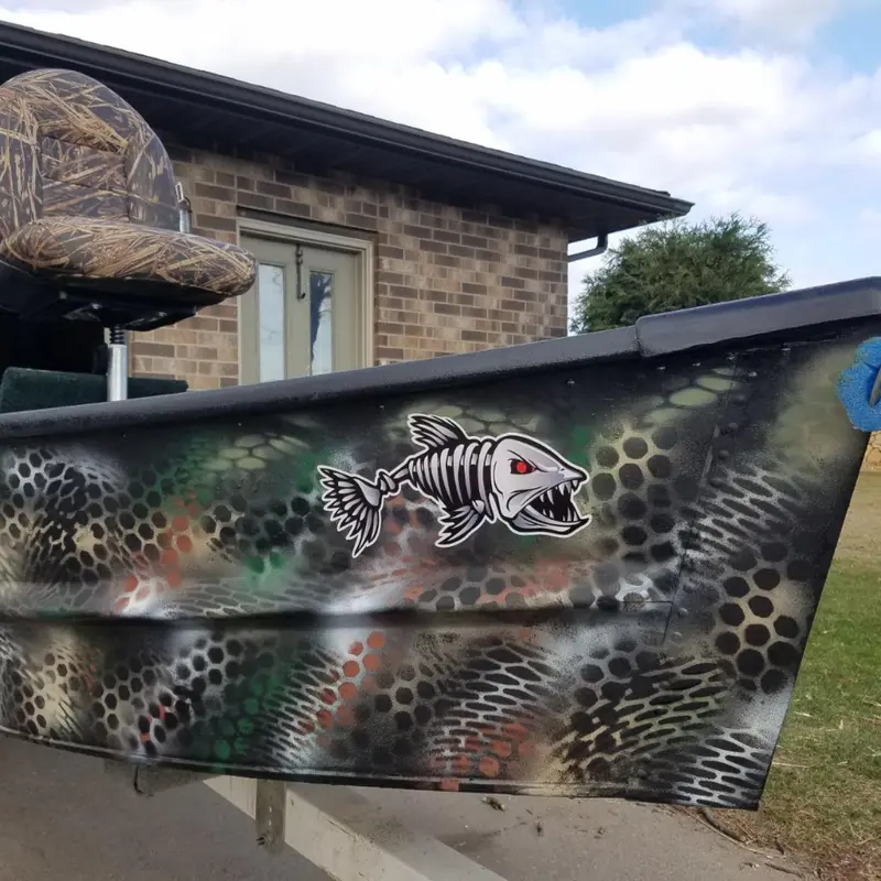 Fish Skeleton Decals Sticker Vinyl Auto Decal Sticker Kayak - Temu Canada