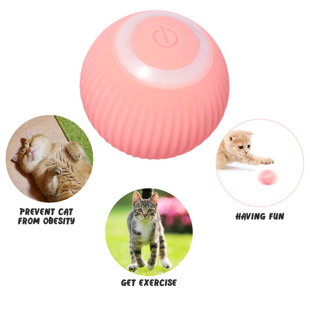 Pet Supplies Motorized Rolling Chaser Ball Toy for Dog/Cat/Pet/Kid
