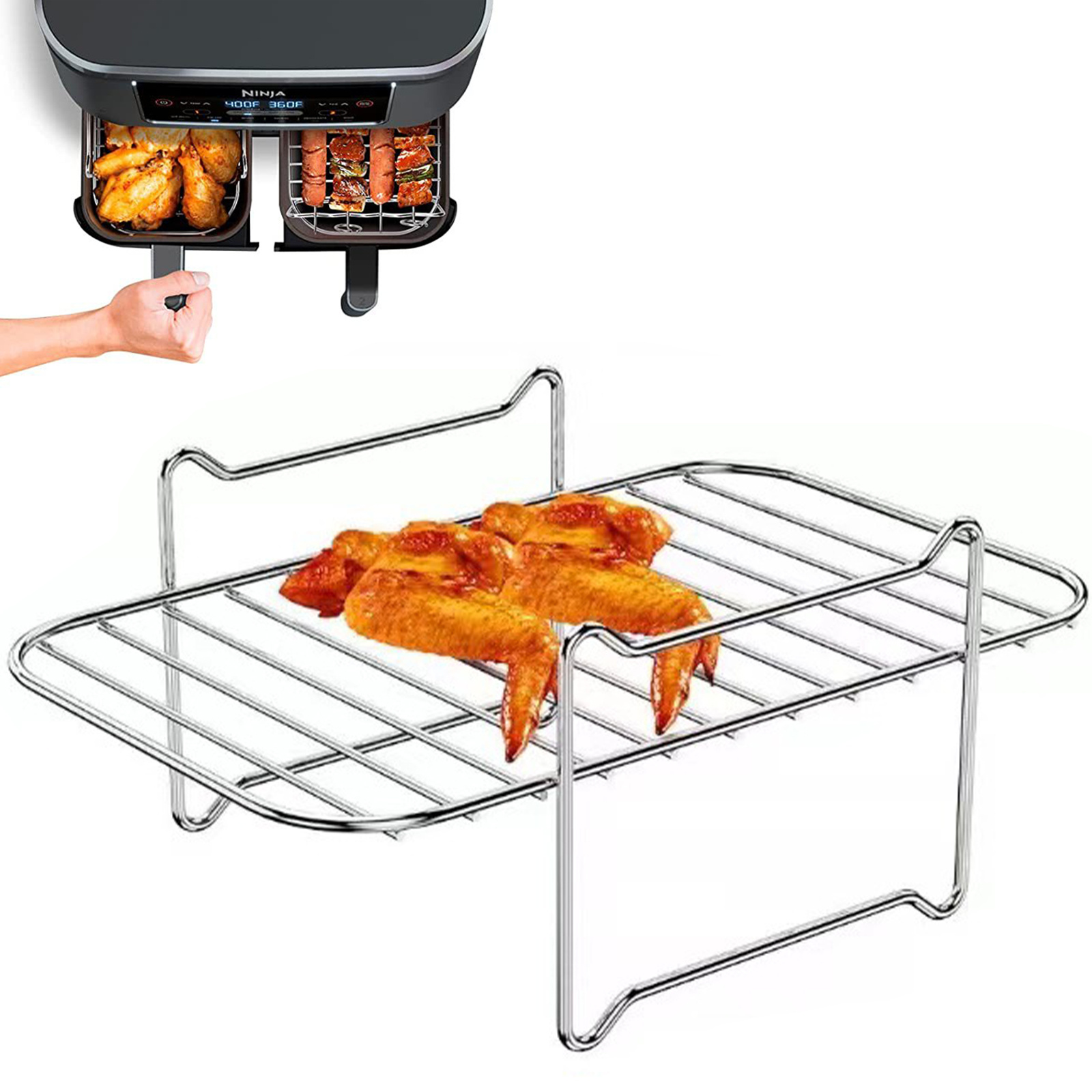 Air Fryer Rack Apilable - Temu