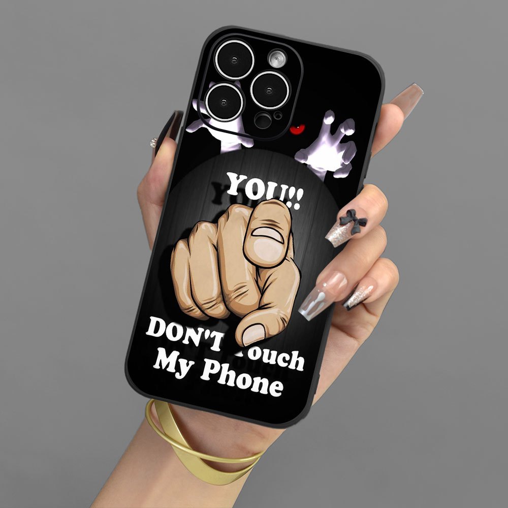 

Don't Touch My Phone Pattern Phone Case For Iphone15 14 13 12 11 Xs Xr X 7 8mini Plus Promax Se