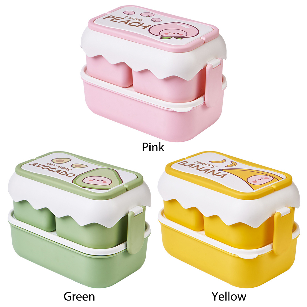 Cute for Kids School Bento Lunch Box Food Storage Container with Cutlery -  China Food Box and Food Storage Container price