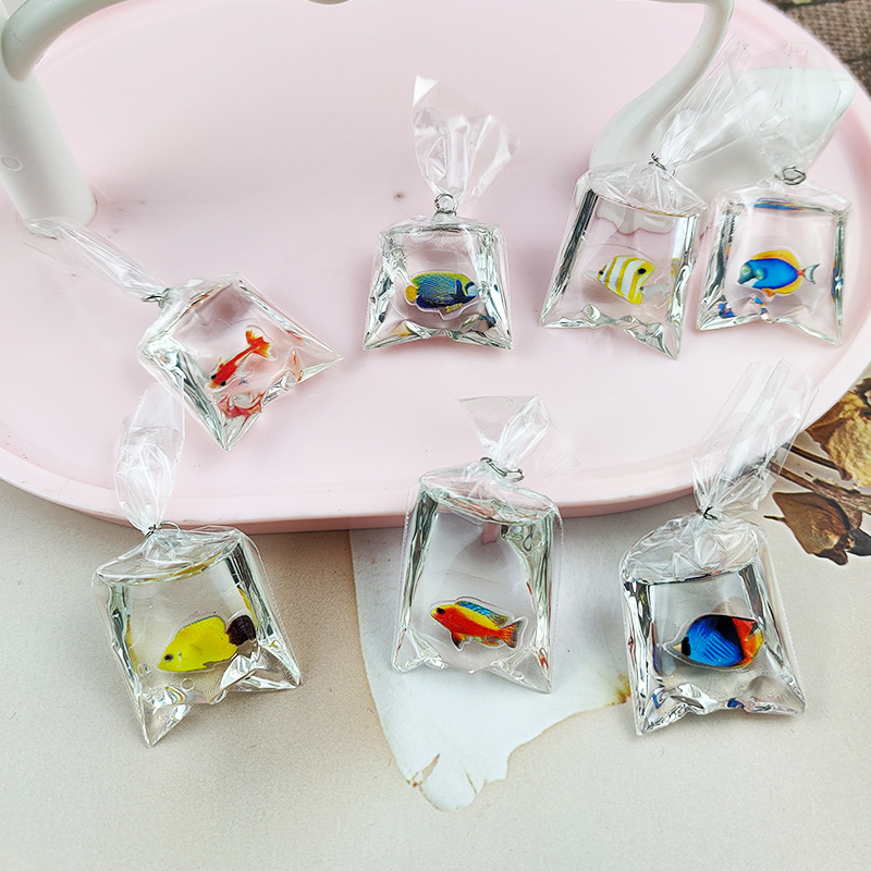 Biscuit Fish Resin Fish Charms For Jewelry Making Fashionable