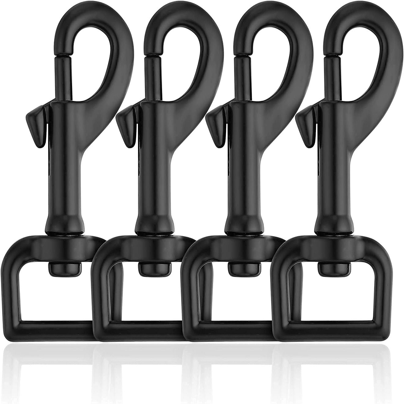 4pcs Durable Alloy Swivel Snap Hooks, 2.96in - Ideal For Dog Leashes, Luggage Straps & Keychains, Secure & Durable, Secure Closure|swivel Snap Design|durable Alloy