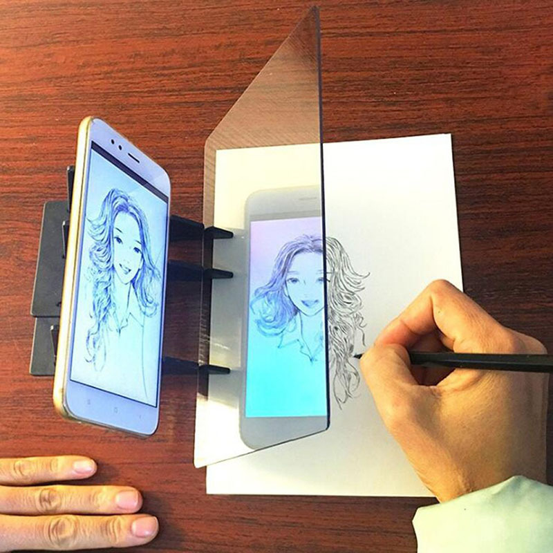 A5 (240x150mm) Led Drawing Copy Board Kids Toy To Draw 3 Level Dimmable  Painting Tablet Night Light Note Pad Children Learning Educational Game