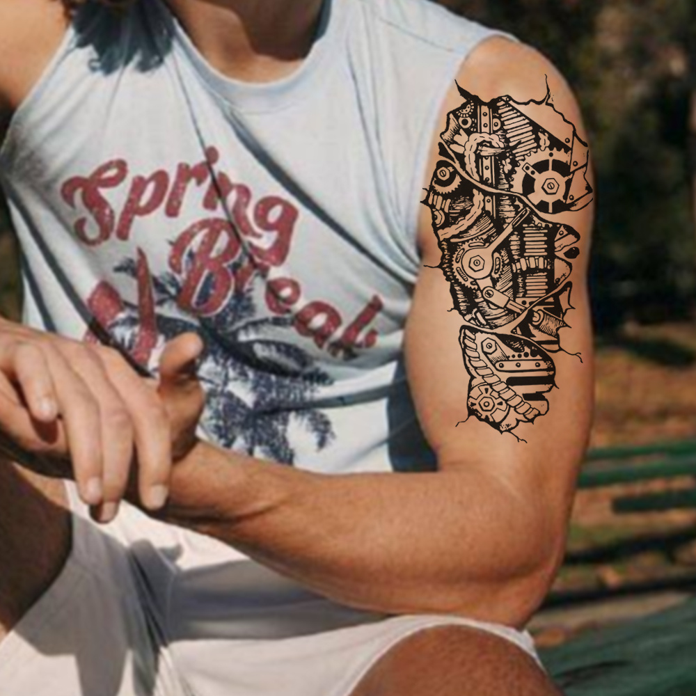 robotic forearm tattoo