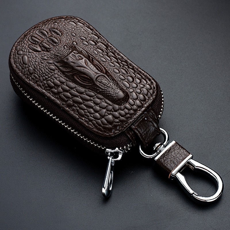 Motorcycle Genuine Cowhide Keychain Bag Purse Accessories for