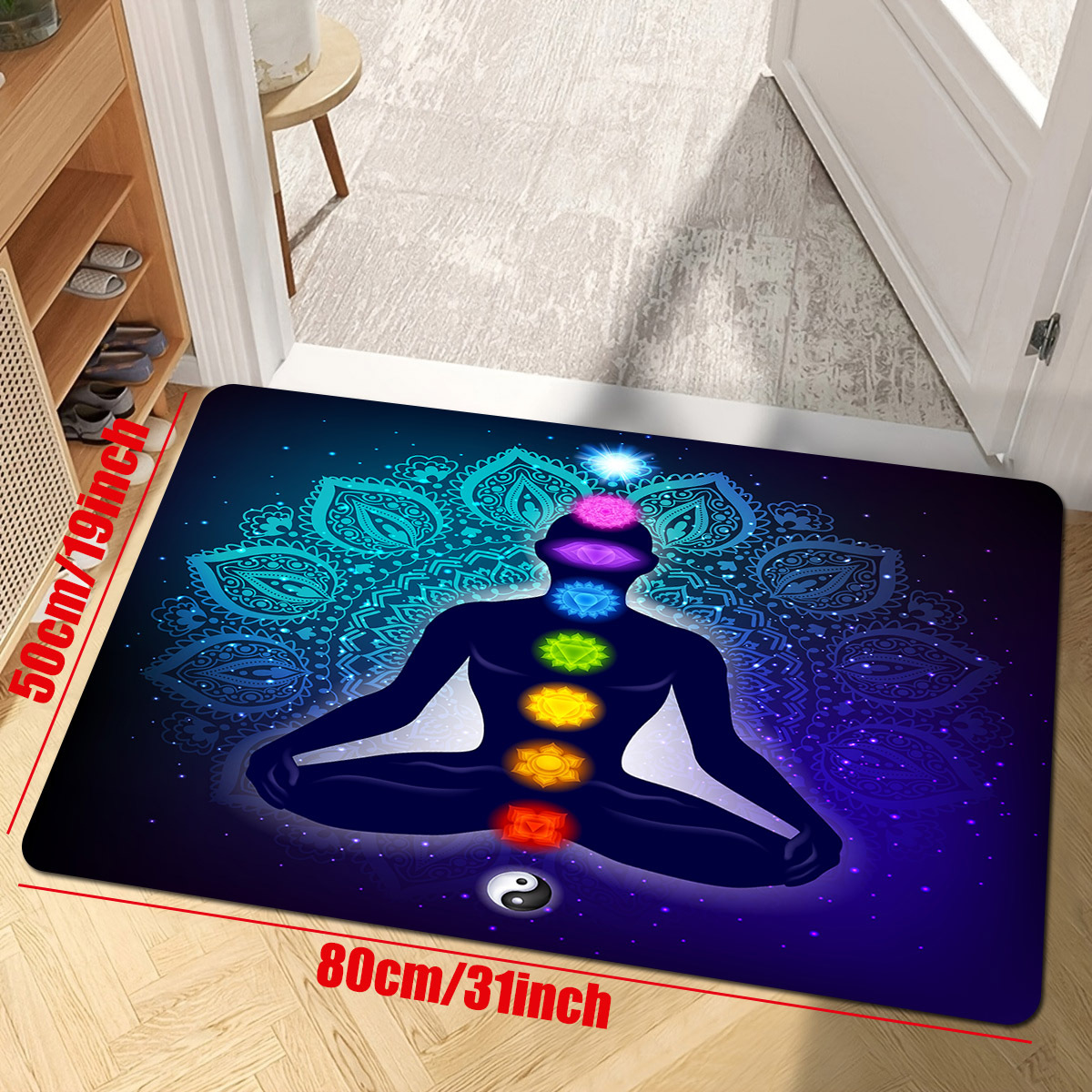 Throw Blanket Seven Chakra Yoga Meditation Zen Decor Blanket - Temu