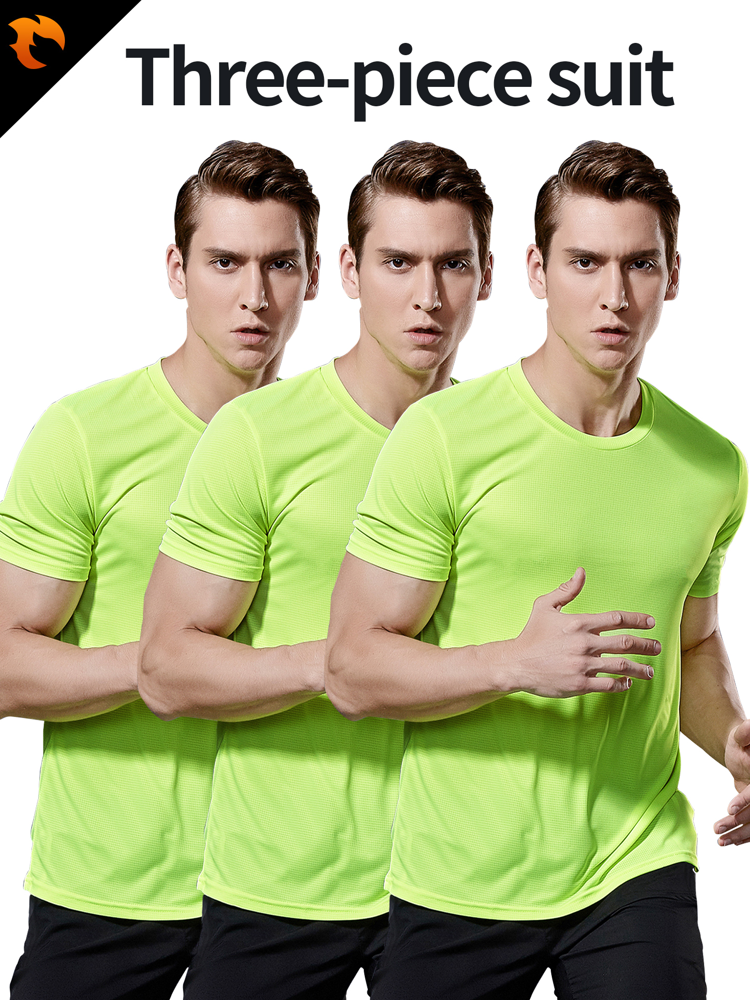  Camisetas deportivas de secado rápido para hombre