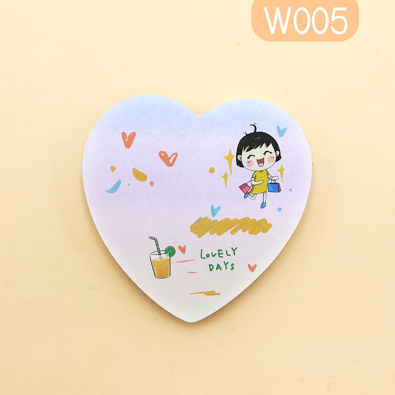 Hand painted Gradient Love Sticky Notes Morandi Shaped Note Pad