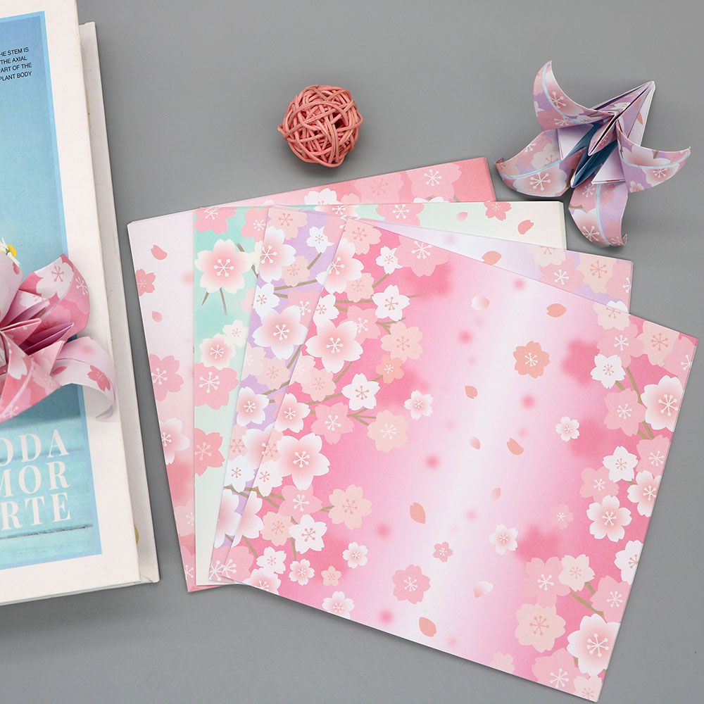 Small Flower Pattern Origami Paper Kit 50 Pages 8 Vivid - Temu