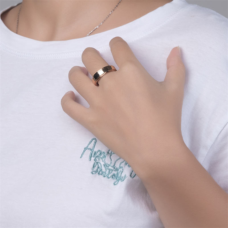 minimalist anxiety ring made of stainless steel rotatable design for   your stress silvery   make   suitable for women Product details 6