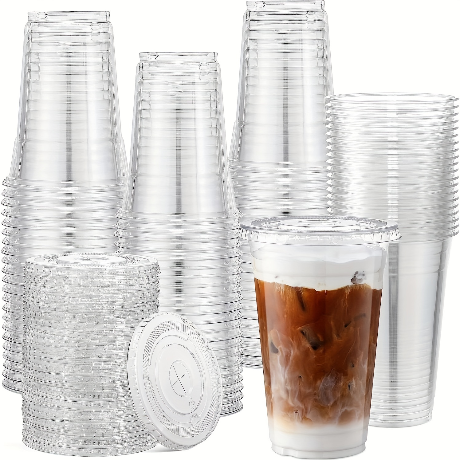 Bicchieri Plastica Trasparenti 100 Pezzi Bicchieri Usa E - Temu