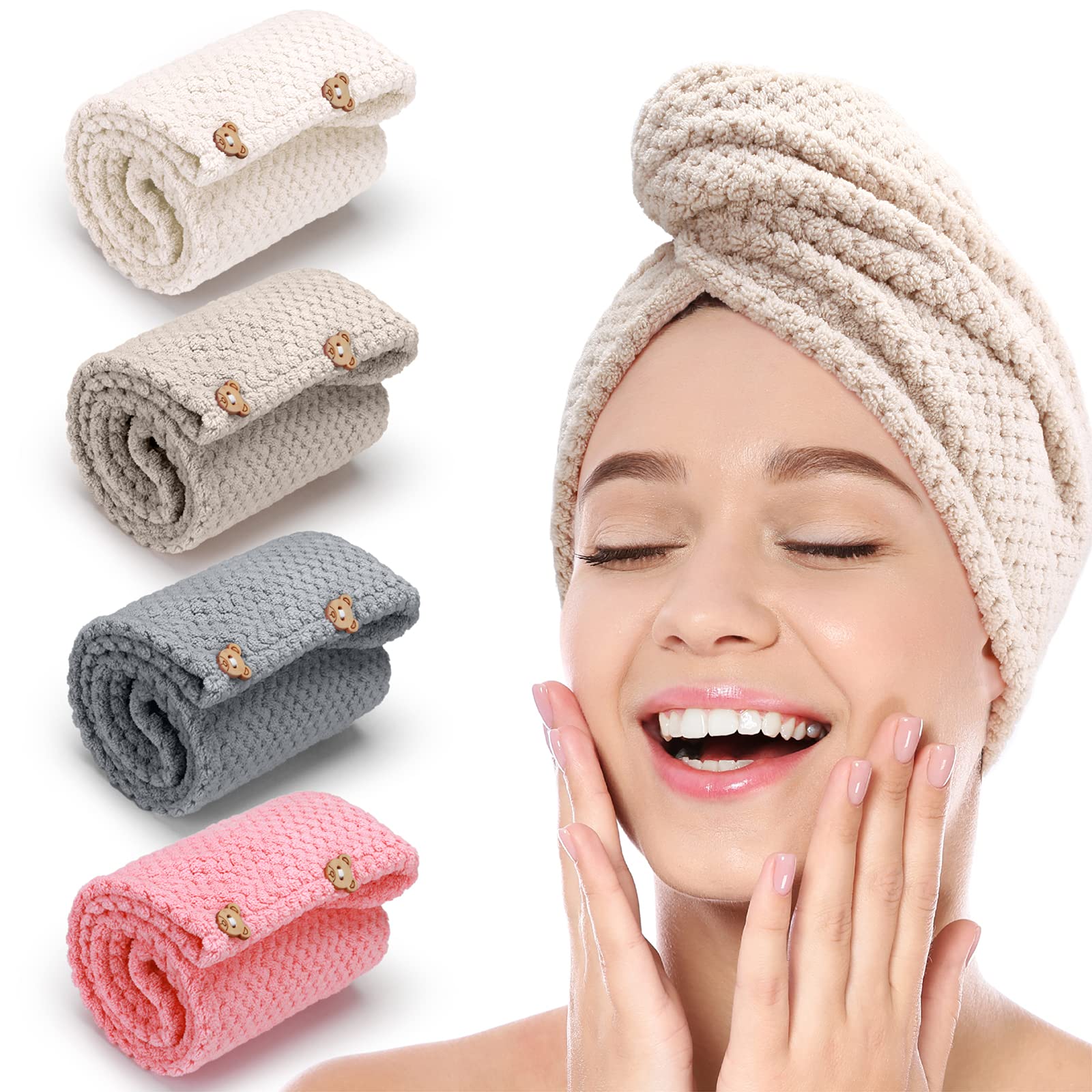 Miglior asciugamano per capelli, ordito per asciugamano per capelli,  produttore di turbanti in Cina