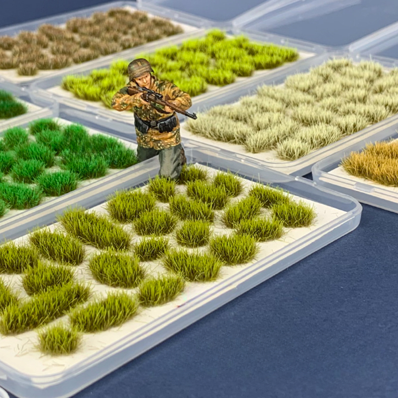 Miniature Simulation Flower Grass Cluster Model Diy Building - Temu