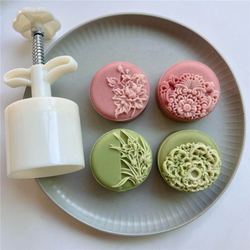 1pc Mooncake Press & 4pcs Stamp