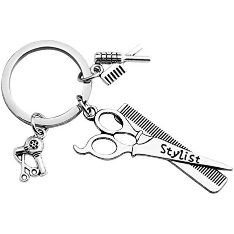 Fashionable Exaggerated Unique Keychain Men Hairdresser's - Temu