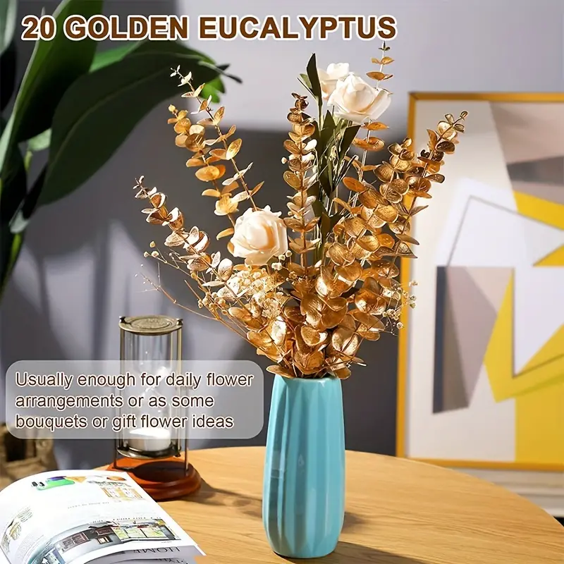 Simulation Golden Eucalyptus Flower