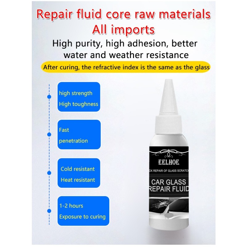 Eelhoe 30Ml Car Windshield Windshield Scratch Crack Restore 