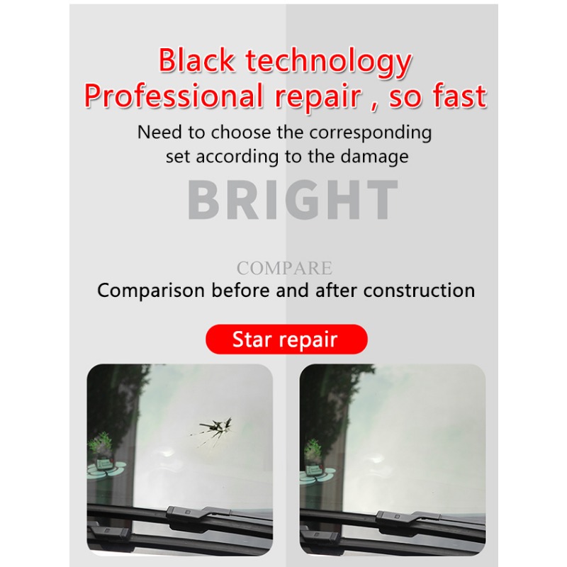 Car Windshield Repair Kit Glass Crack Repair Agent Adhesive - Temu