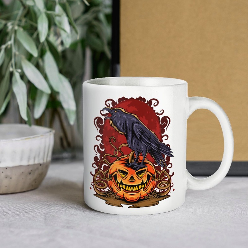 1 Pezzo, Tazza Da Caffè Con Motivo Halloween, Tazze Da Caffè In Ceramica Da  11 Once