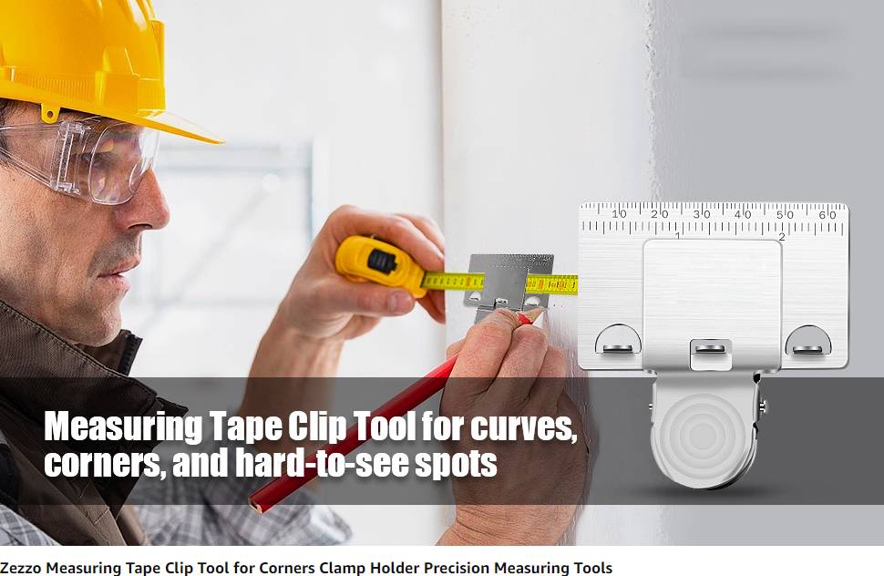 Measuring Tape Clip Tool Corners Clamp Holder- Precision Measuring