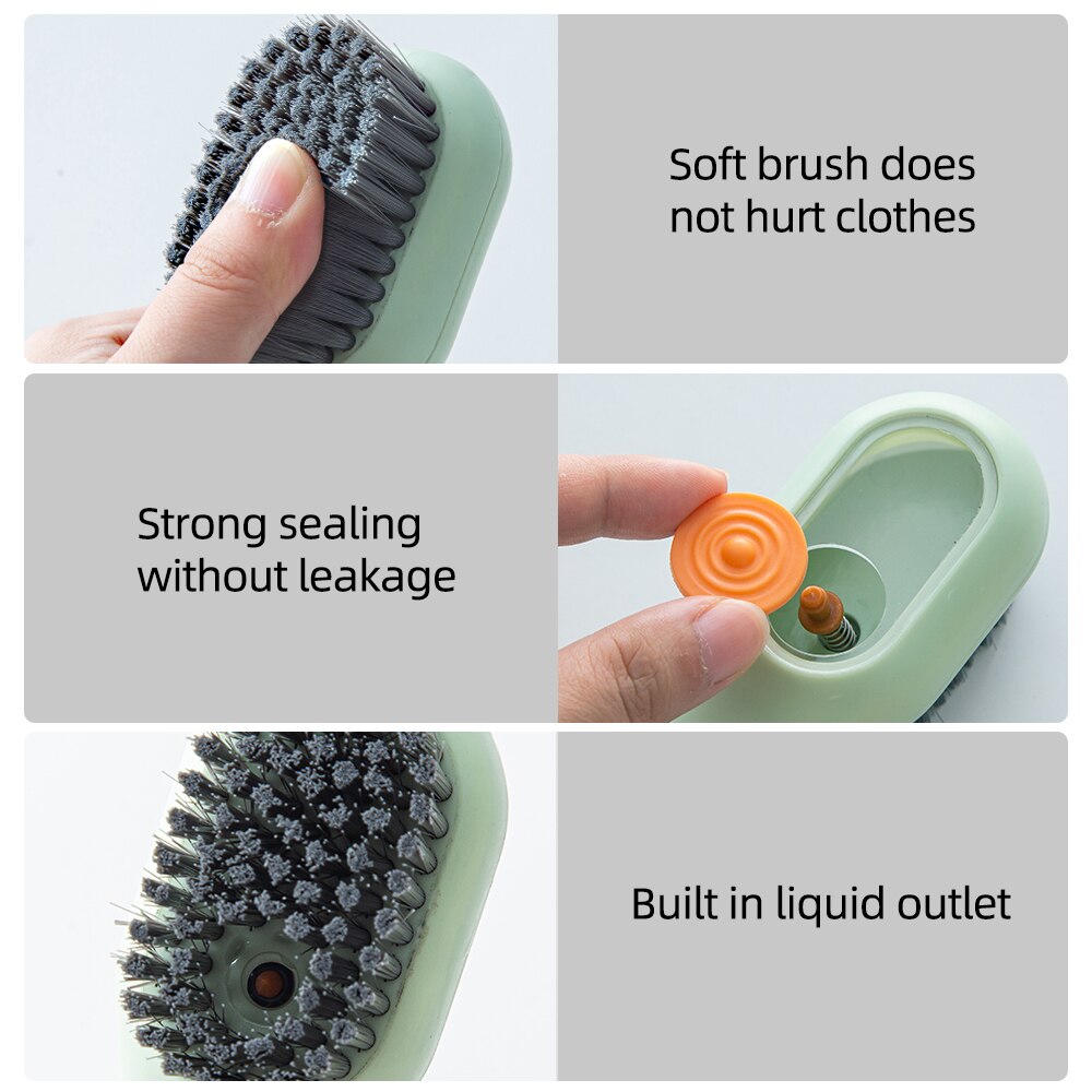 Multifunctional Liquid Shoe Brush Shoe Brush With Liquid Box - Temu