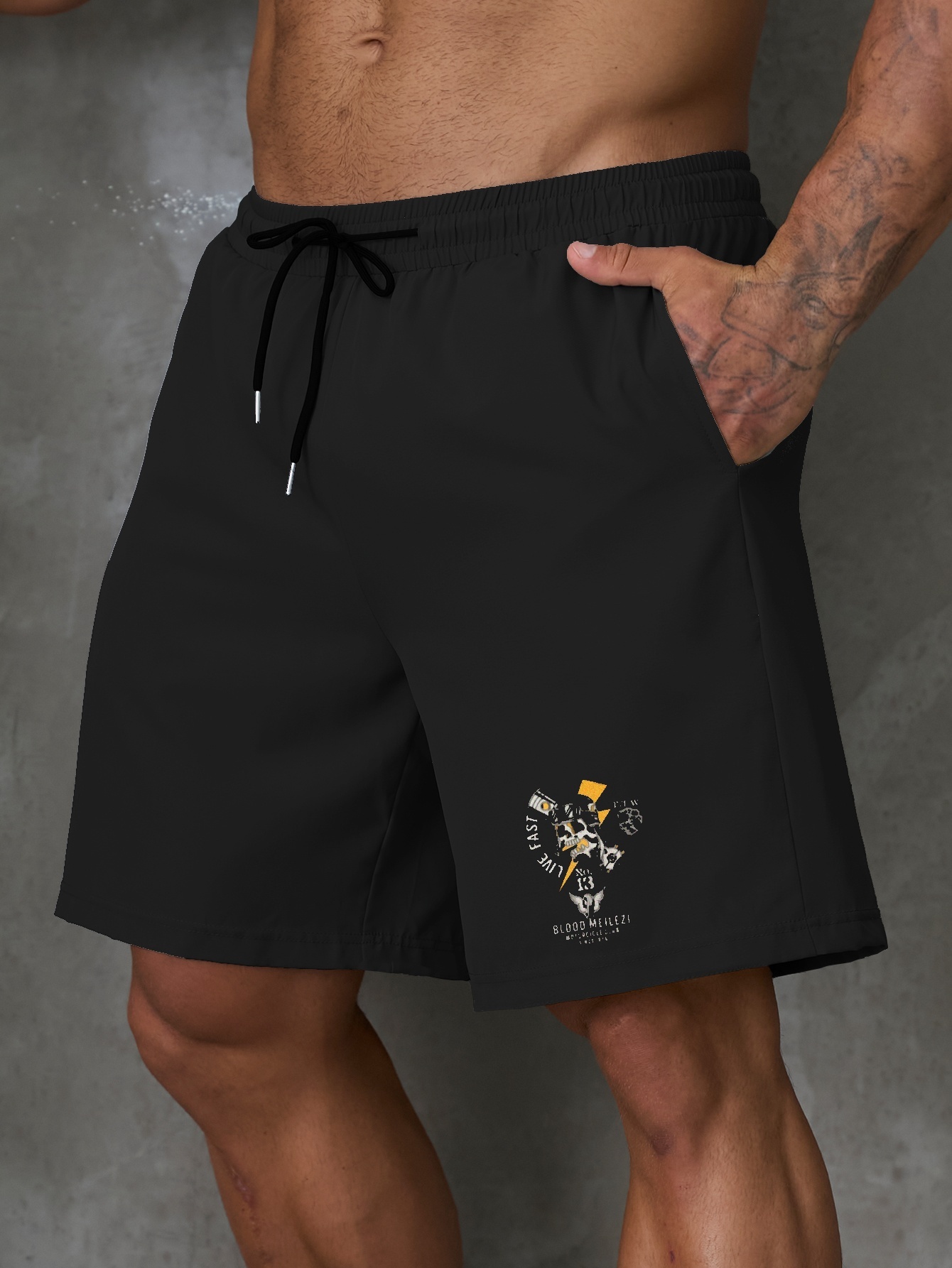 Pantalones Cortos Deporte Hombres Impresión Personalizada