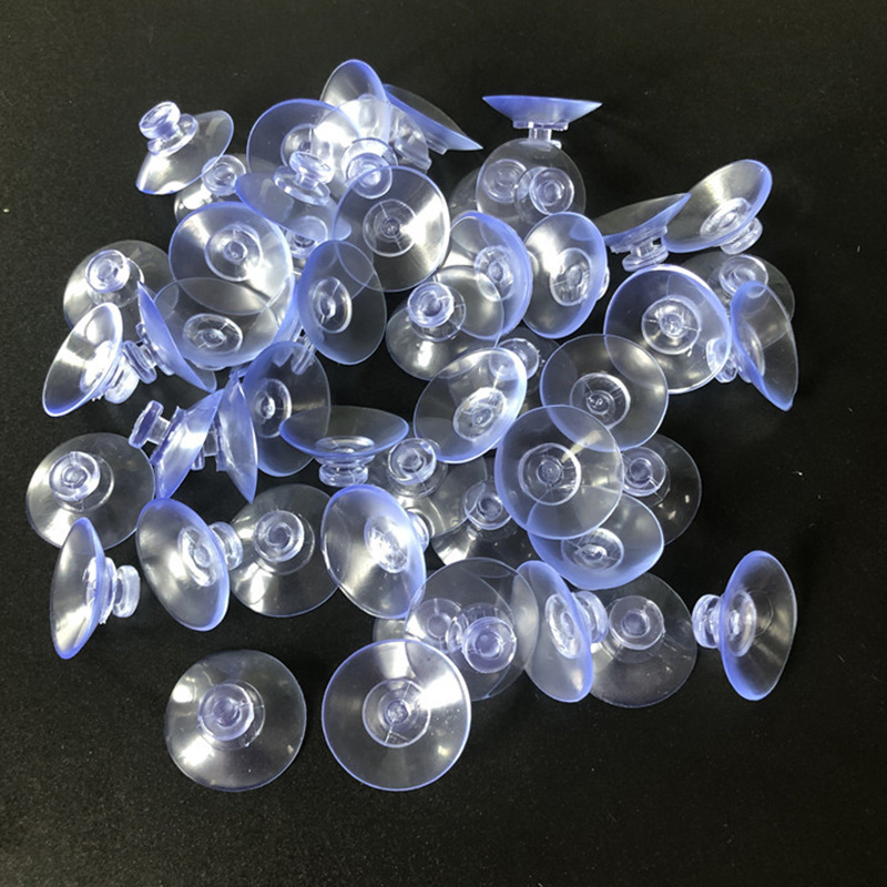 

50pcs/set Transparent Small Suction Cup, Pvc Sucker For Bathroom Wall Hangers, Household Space Saving Storage Organizer For Entryway, Hallway, Bathroom, Bedroom, Home, Dorm
