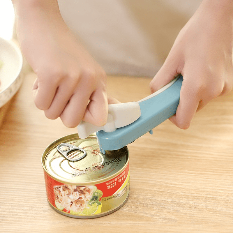 Can Opener Blue Tin Opener Household Manual Tin Opener - Temu