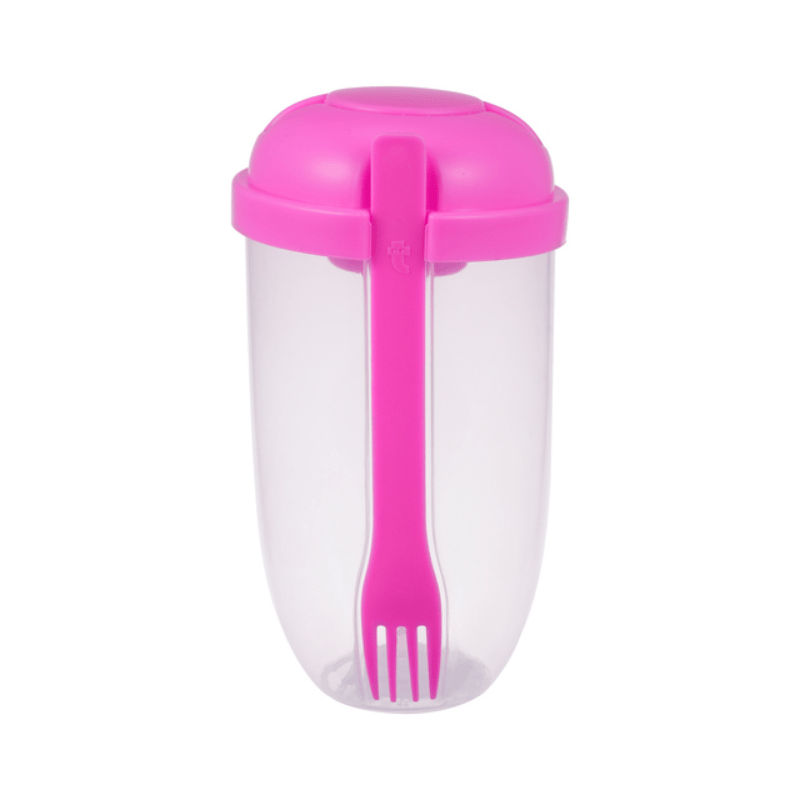 Cereal On the Go Cups Breakfast Drink Cups Portable Yogurt and Cereal To-Go  Container Cup (Rose Red)