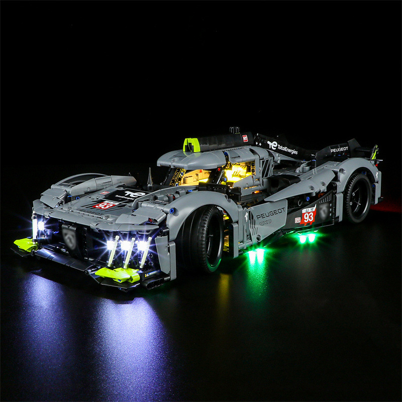 42156 9X8 24H ル・マン ハイブリッド ハイパーカー LED 照明ブロック  モデルセット、照明キット、ブロックは含まれませんと互換性があります。