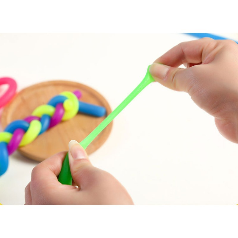 Stretchy Fidget Toy colorful Stretchy Strings Fidget Toy - Temu