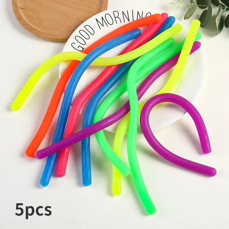Soft Rubber Tpr Noodle Elastic Rope Toy Stretchy String - Temu