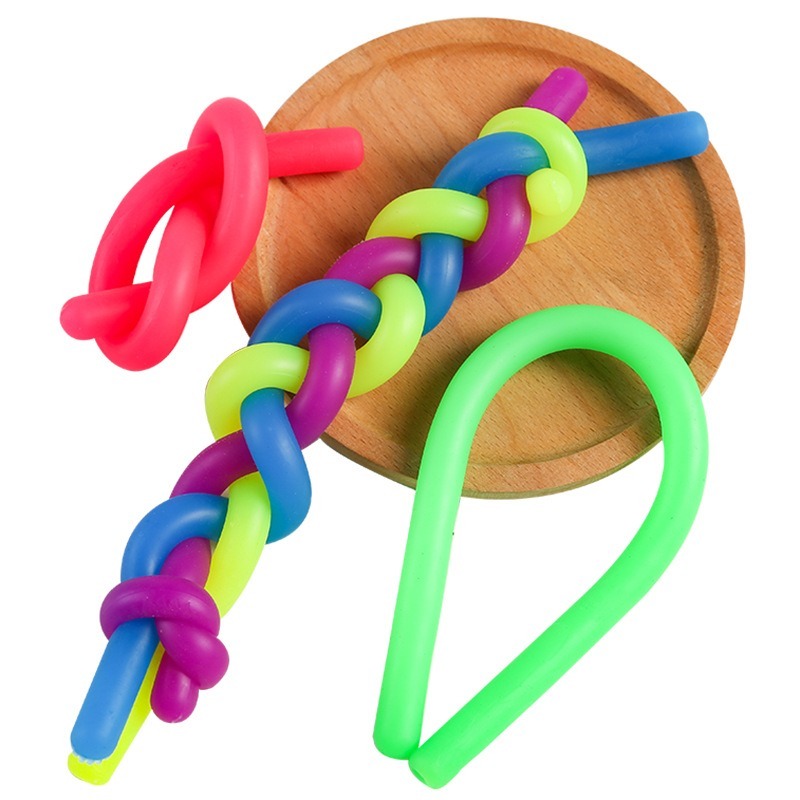 Cordes élastiques arc-en-ciel pour enfants et adultes, élastique