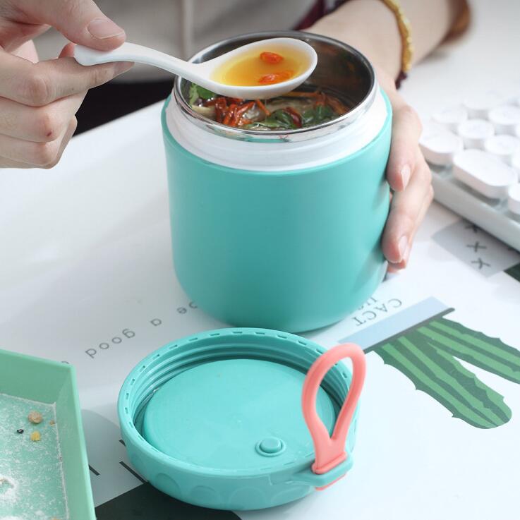 400ml- - Stainless Steel Soup Cup, Thermal Lunch Box, Food Container With  Spoon, Insulated Bento Box - Temu