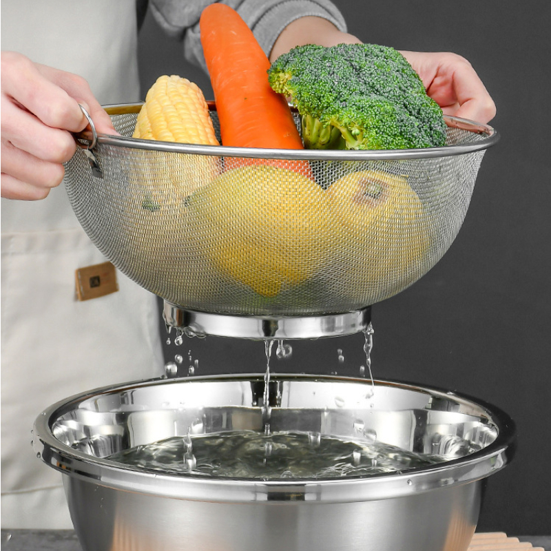 Stainless Steel Sink Filter Basket Large Capacity Strainer