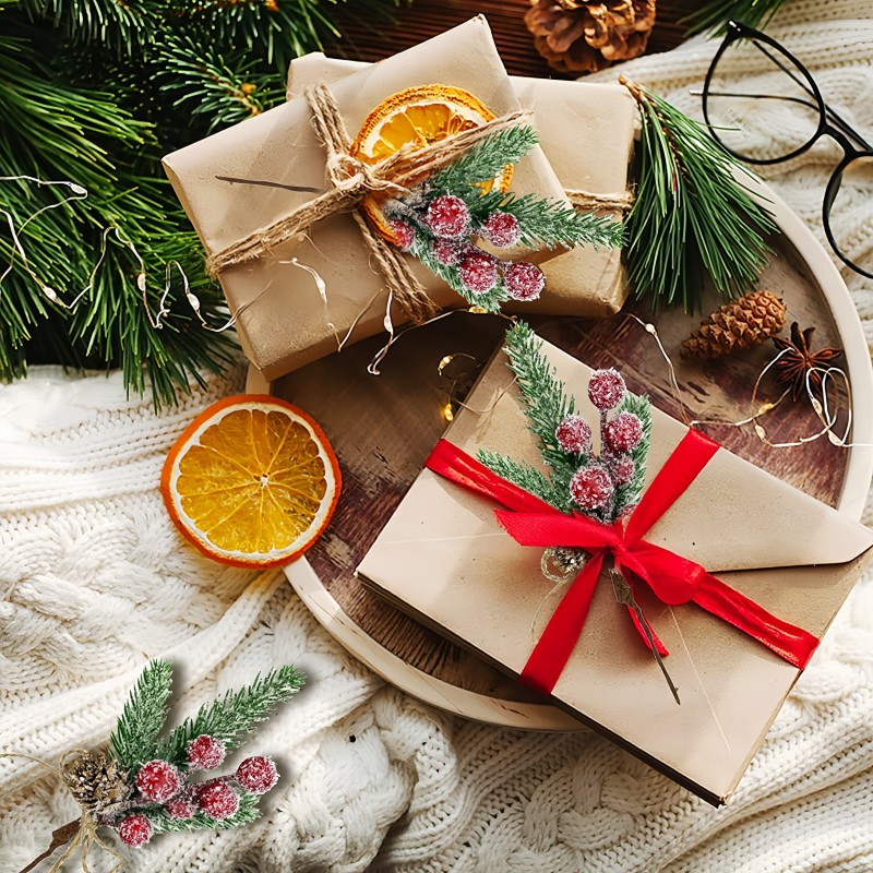 Pinecone Holiday Gift Wrap