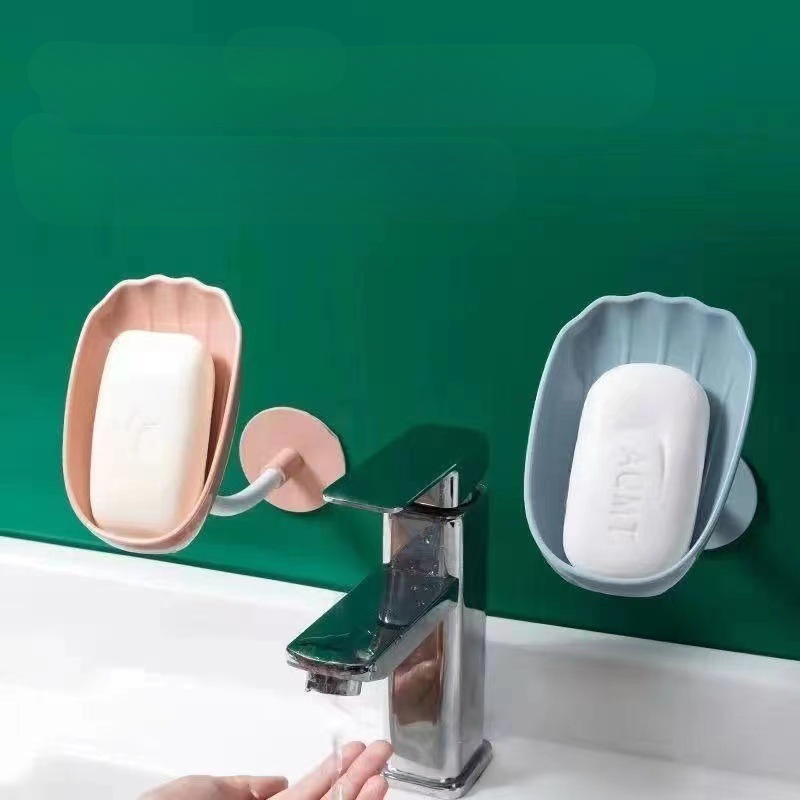 Wall Mounted Soap Dish Drain Soap Holder for Bathroom Self