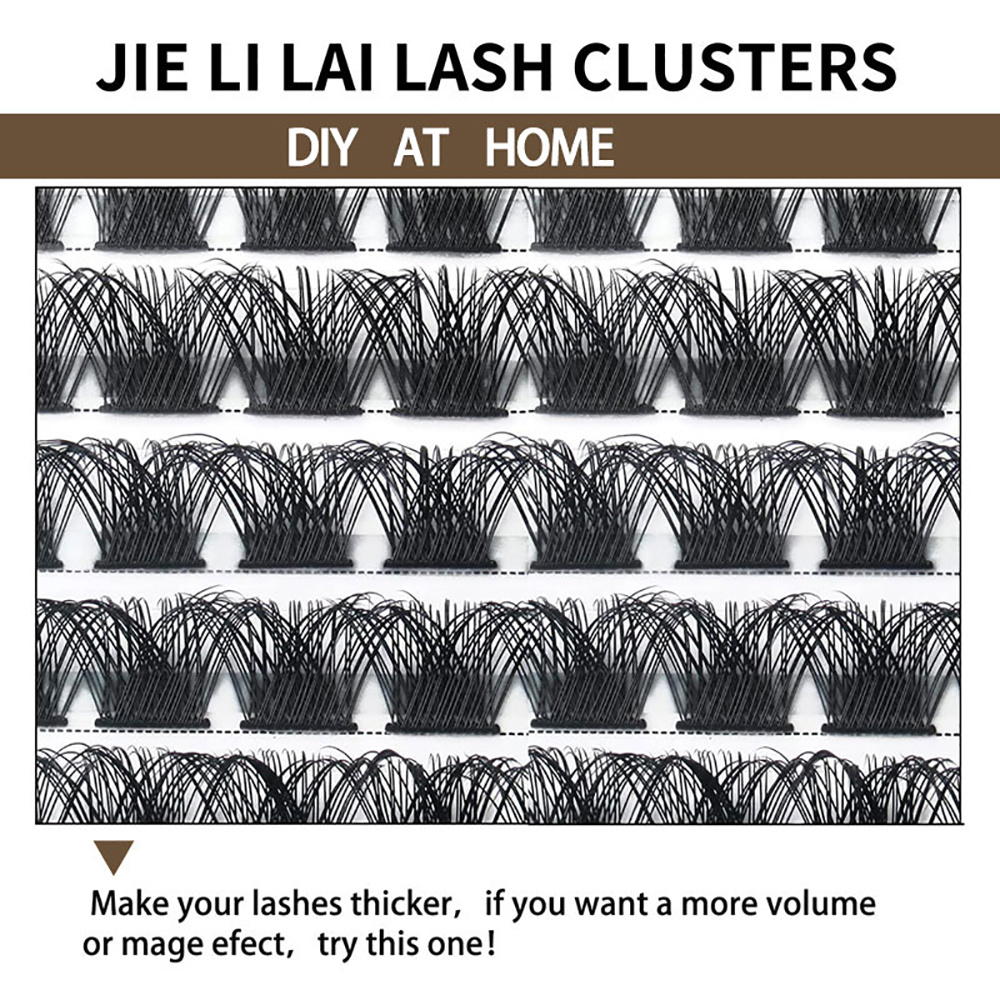 Cluster Lashes 72PCS Individual Lashes Extensions Wispy Fluffy Reusable