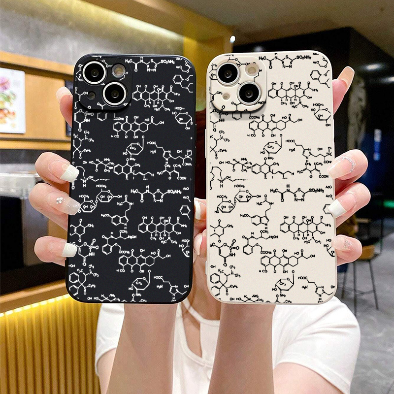 Phone Case Chemical Atomic Element Graphic Shockproof Iphone Temu