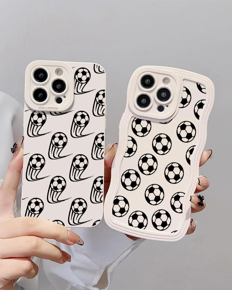 2 stck silikon handyhlle fuball muster for iphone 14 13 - Temu Germany