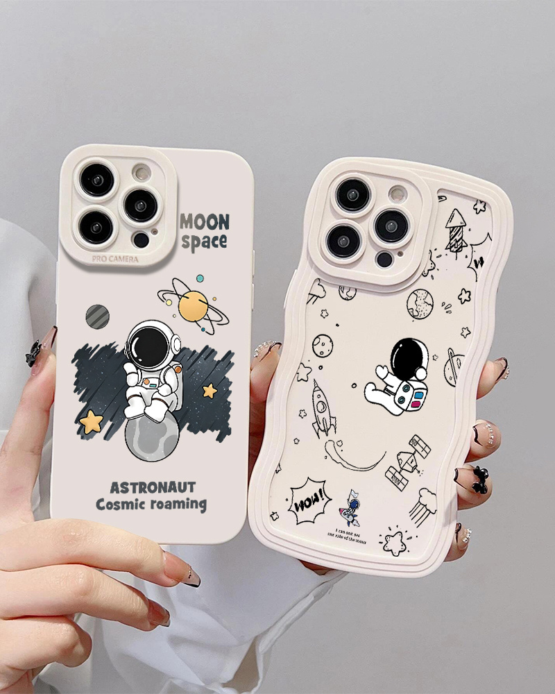2pcs silicone phone case astronaut pattern phone case Temu