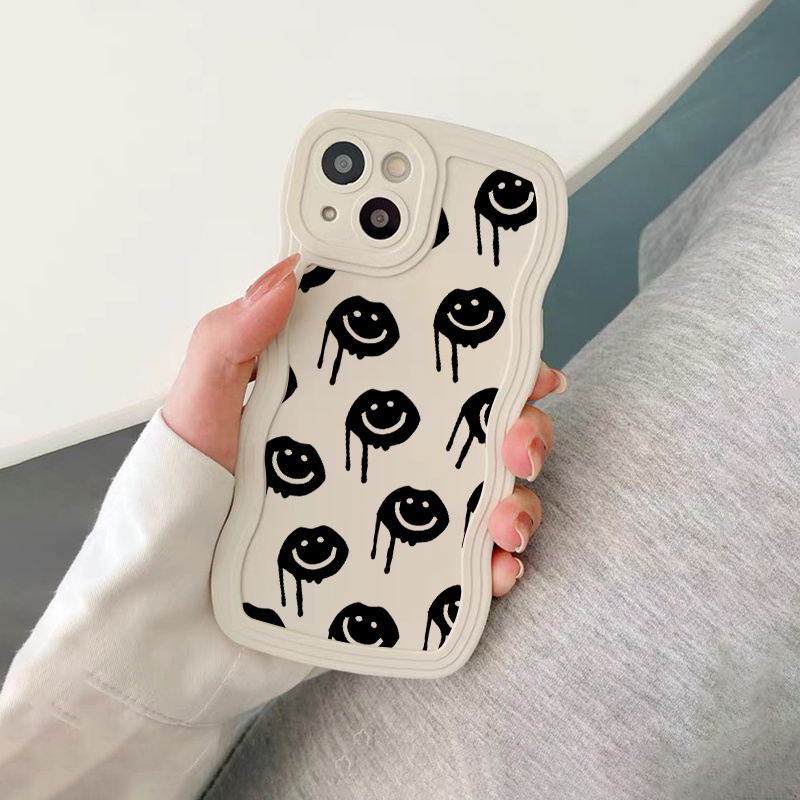 2pcs Funda Teléfono Diseño Tortuga Cara Feliz Iphone 14 13 - Temu