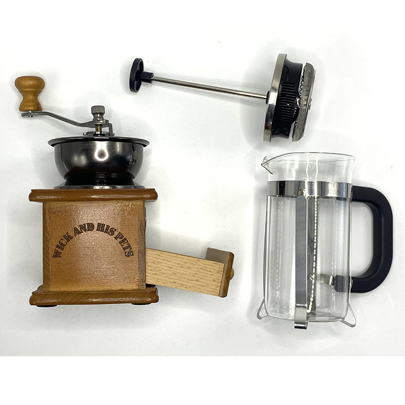 1pc, Vintage Manual Coffee Grinder, Burr Hand Crank Coffee Grinders, Wooden  Vintage Style Hand Coffee Grinder, Classic Coffee Mill Hand Crank Coffee G