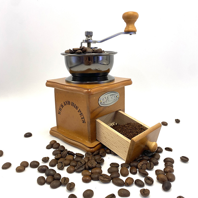 DeFancy Vintage Style Manual Coffee Grinder Hand Grinder & French Press  Coffee/tea Maker Set in Gift Package