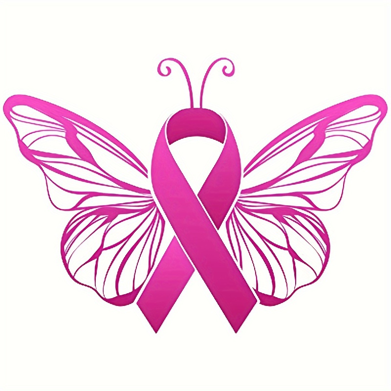 Butterfly Breast Cancer Awareness Vinyl Decal Sticker Car - Temu