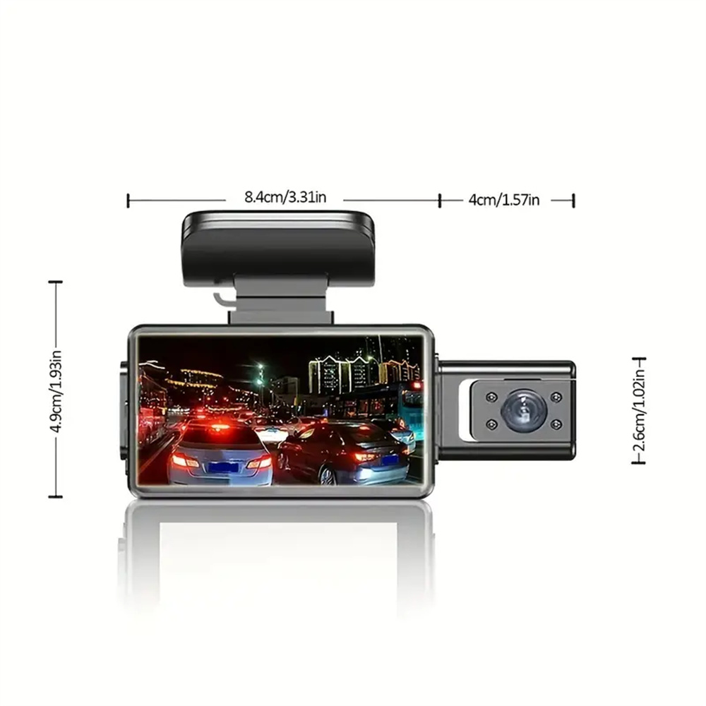 Cámara de salpicadero DVR para coche, grabadora de vídeo de doble lente con  pantalla completa de 10 pulgadas, visión nocturna, sensor G, transmisión de  medios – Los mejores productos en la tienda