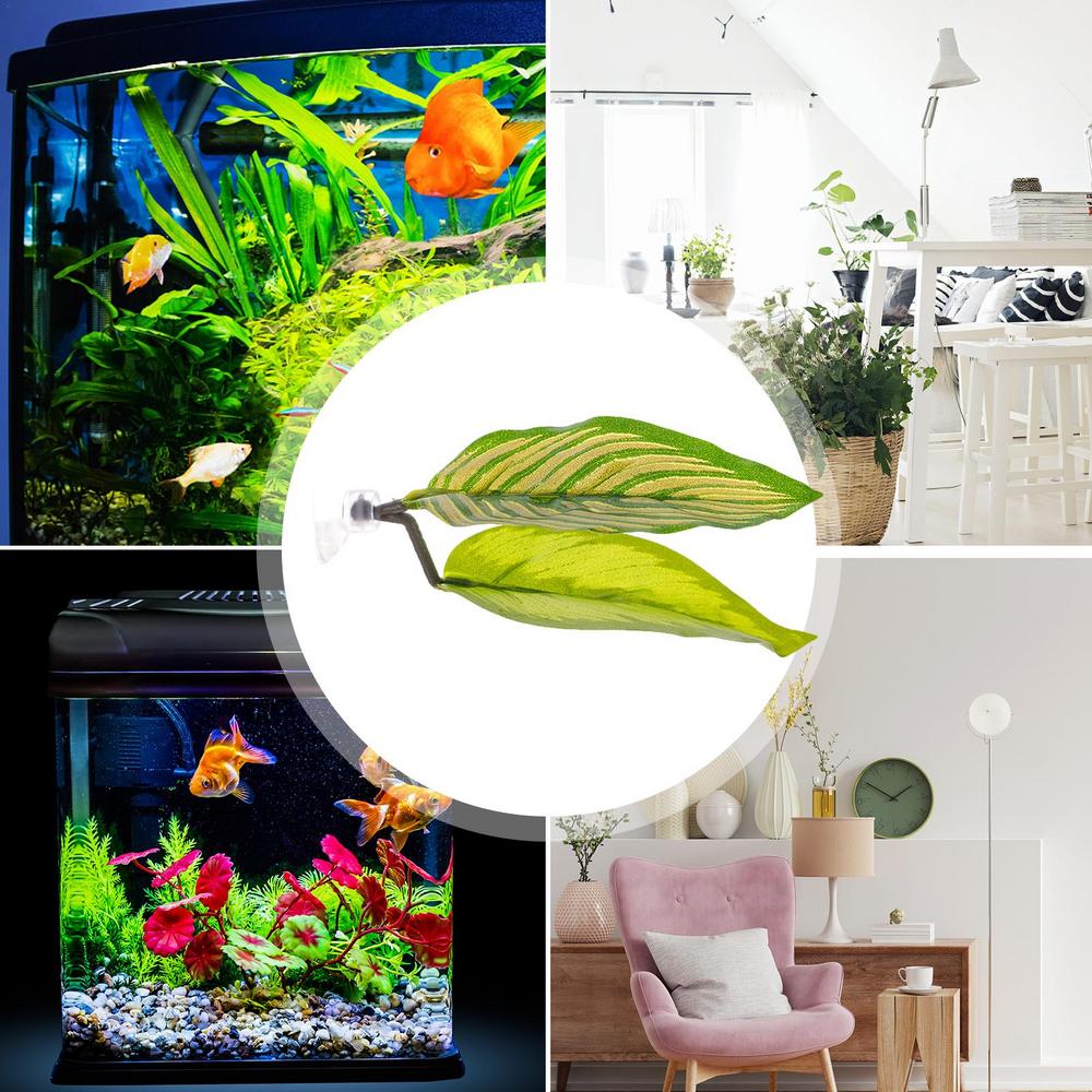 1pc Aquarium Supplies Simulation Plants Fish Bed Leaf Hammock Betta Leaf  Cushion - Pet Supplies - Temu