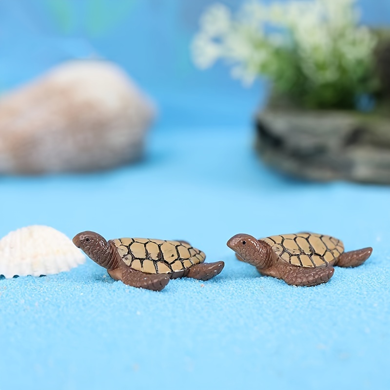  SSJSHOP Turtle Micro Tiny Dollhouse Figurines Ceramic