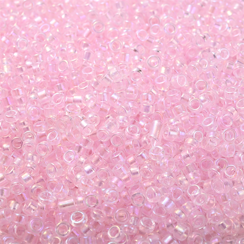 Tibaoffy Size 8/0 Crafts Glass Seed Beads 3mm Pink Beads for Jewelry Making (TOTAL About 100g About 3600pcs)
